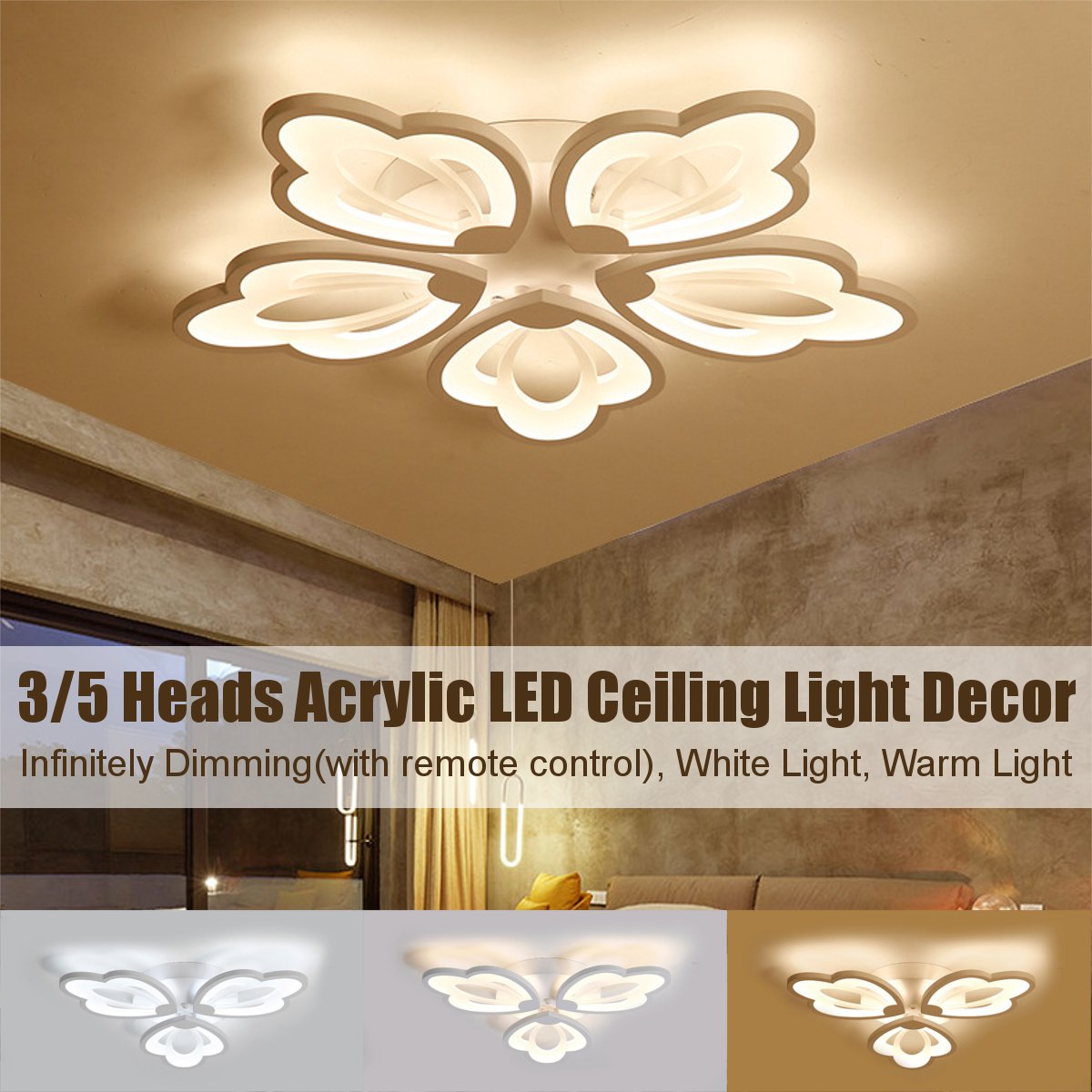 Leaf-Acrylic-LED-Ceiling-Light-Pendant-Lamp-Hallway-Bedroom-Dimmable-Fixture-1619609-1