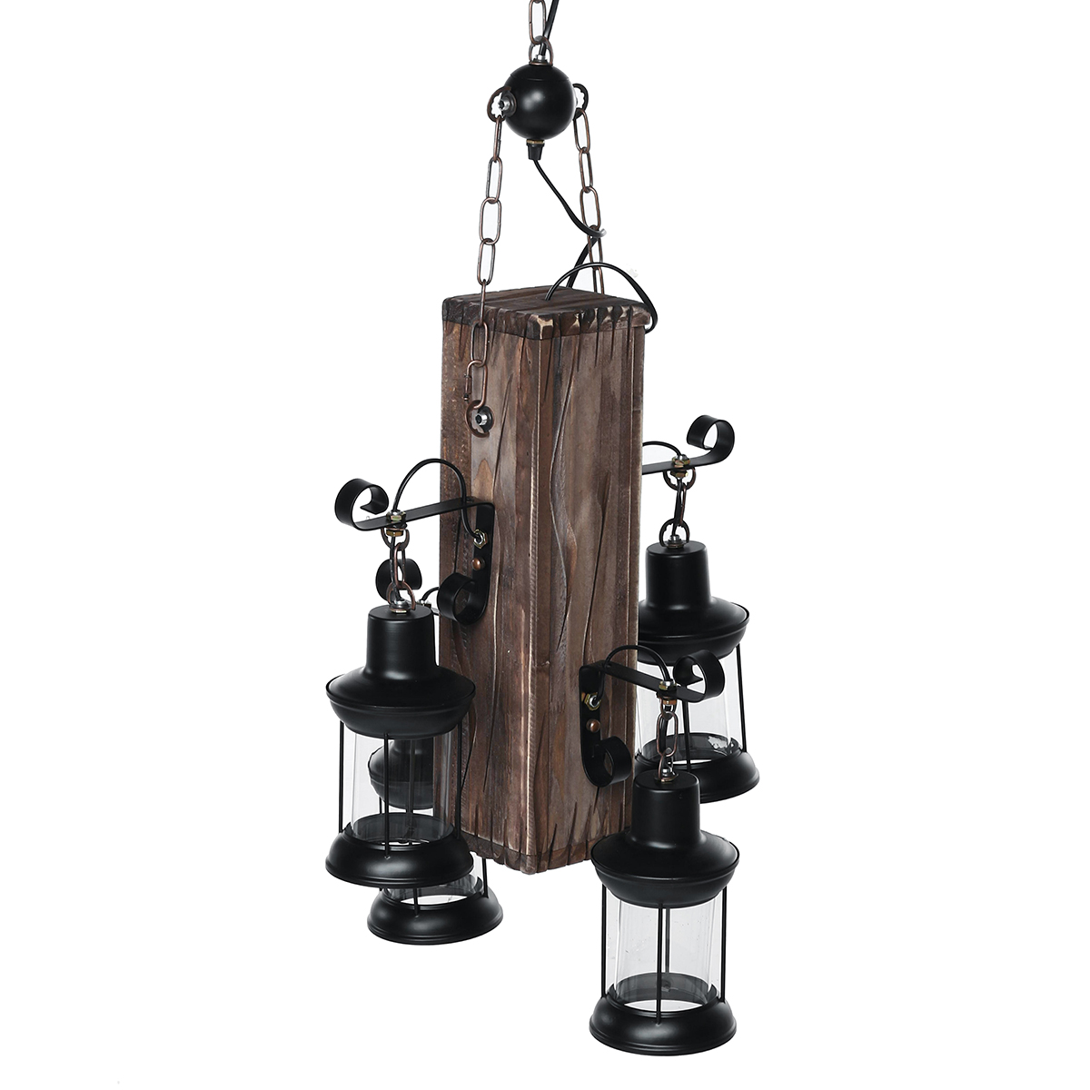 Rustic-Wood-4-Heads-Industrial-Chandelier-Iron-Ceiling-Lamp-Pendant-Light-1807280-4