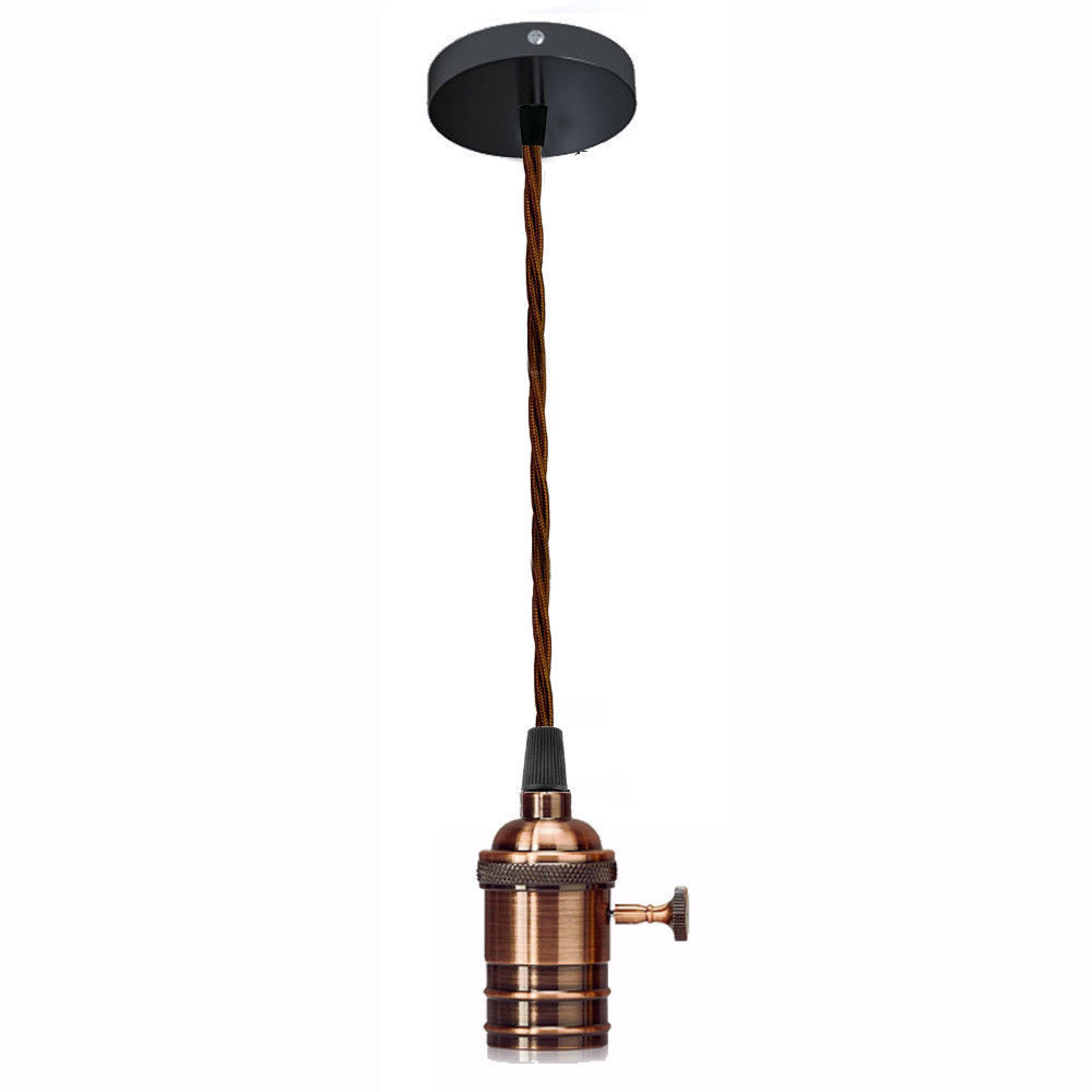 Vintage-Ceiling-Rose-Braided-Pendant-Fabric-Flex-Lamp-Holder-Fitting-Light-Kit-1698267-10