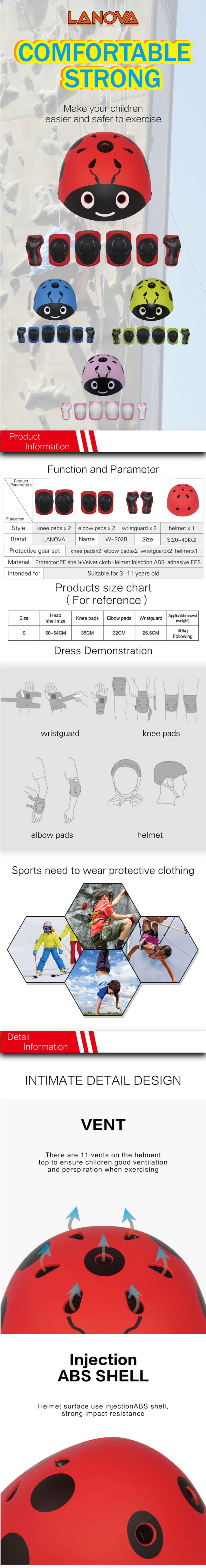 7PcsSet-LANOVA-Children-Sport-Protective-Gear-Set-Kids-Cycling-Roller-Skateboard-HelmetKnee-Elbow-Pa-1708035-1