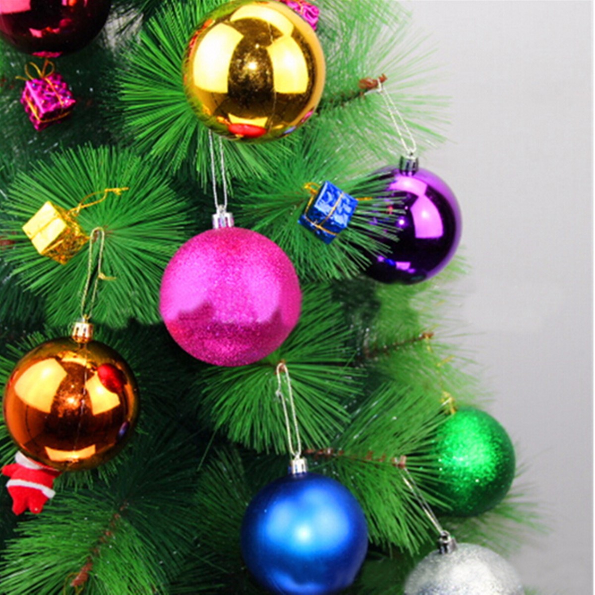 12pcs-10cm-Christmas-Xmas-Tree-Hanging-Ball-Daubles-Christmas-Tree-Decoration-1012682-2