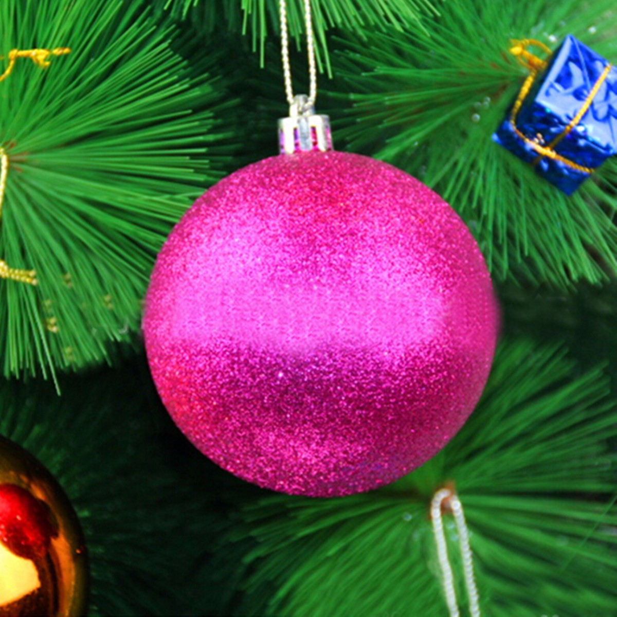 12pcs-10cm-Christmas-Xmas-Tree-Hanging-Ball-Daubles-Christmas-Tree-Decoration-1012682-5