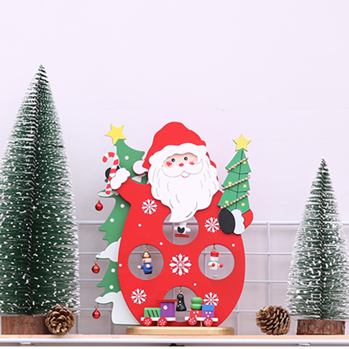 2417CM-Christmas-Santa-Claus-Snowman-Holiday-Desktop-Wooden-Craft-Decorations-1370277-4