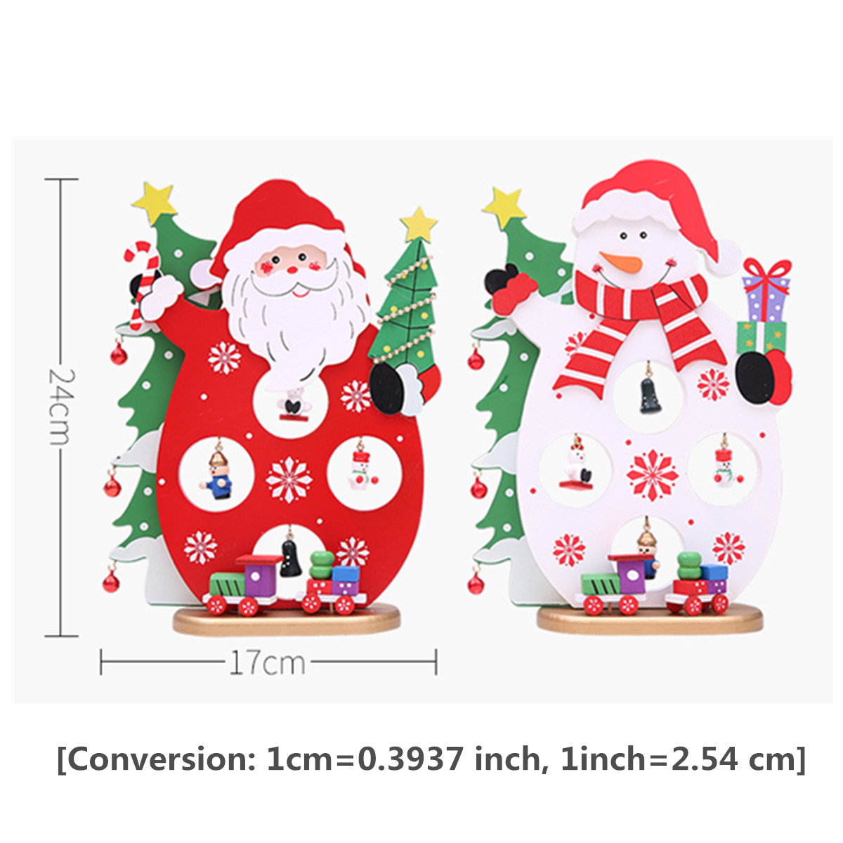 2417CM-Christmas-Santa-Claus-Snowman-Holiday-Desktop-Wooden-Craft-Decorations-1370277-7