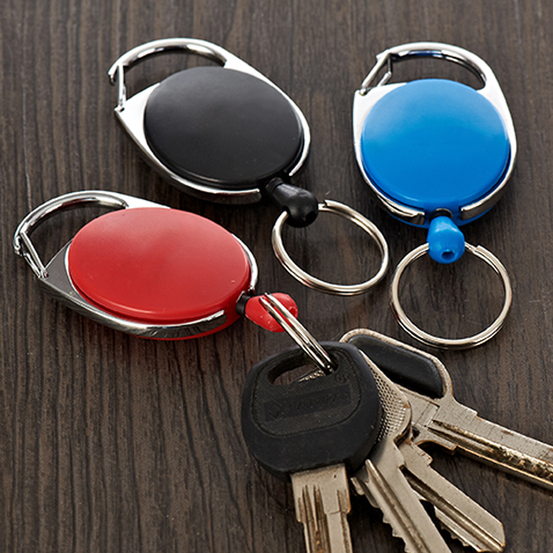 Outdoor-EDC-Metal-Keychain-Ring-Multifunction-Retractable-Anti-Lost-Key-Ring-Buckle-Pull-Clip-1398927-6