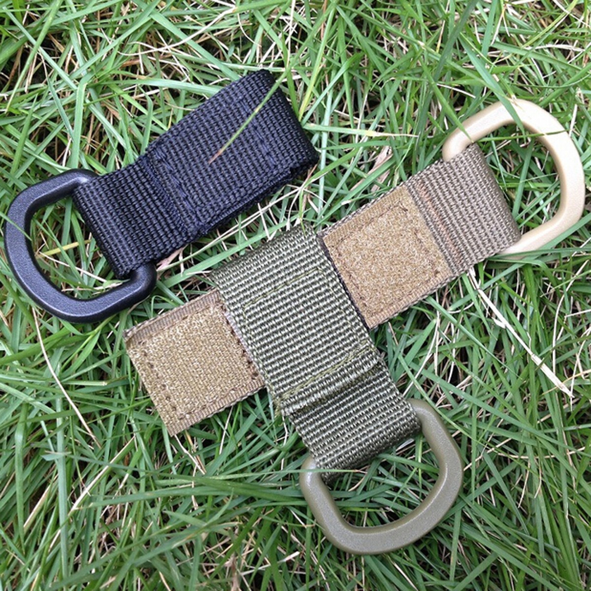 Military-Tactical-Carabiner-Nylon-Strap-Buckle-Hook-Belt-Hanging-Keychain-D-shaped-Ring-Molle-System-1028668-10