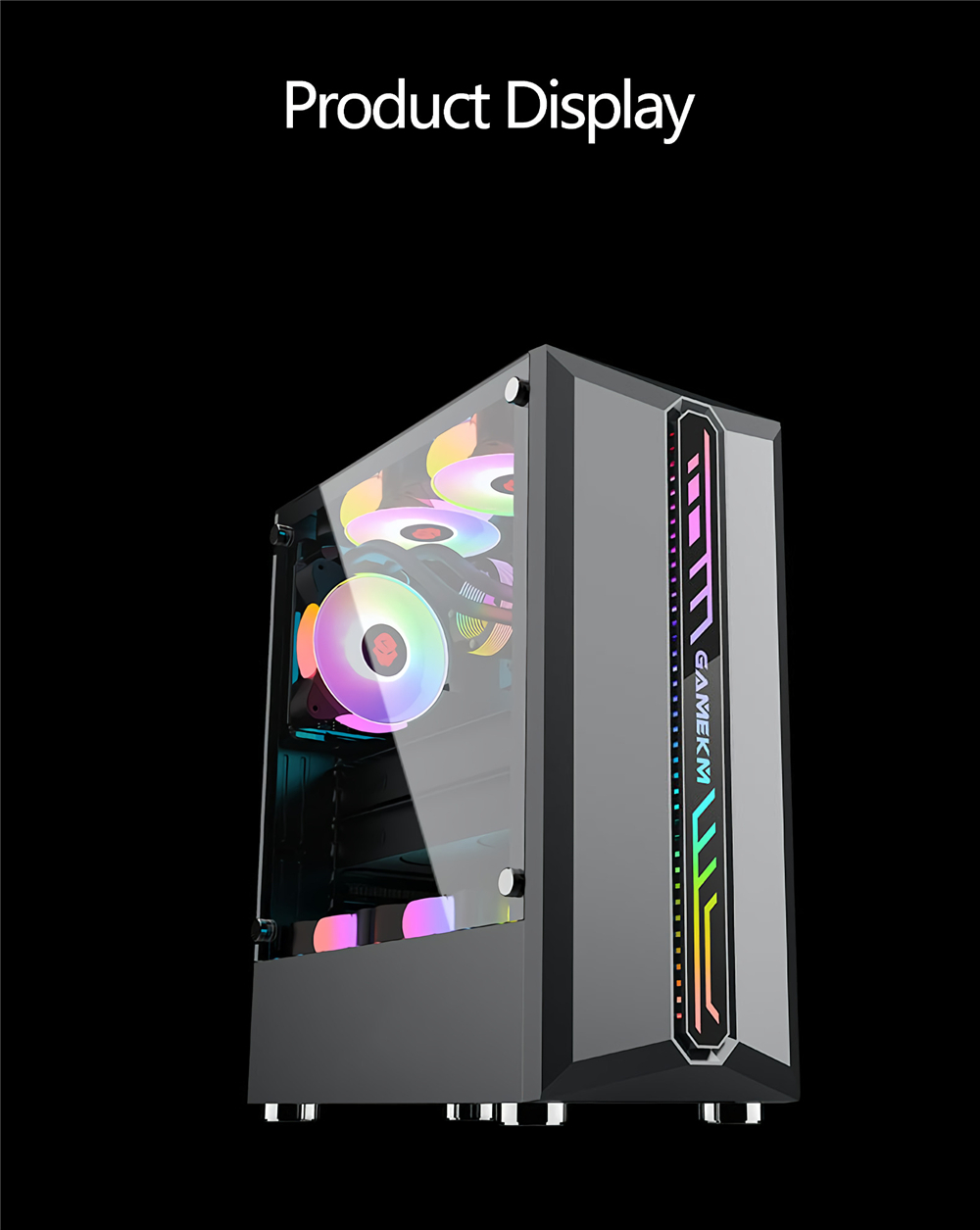 GAMEKM-Computer-Case-Mid-Tower-ATXM-ATXITX-Acrylic-Side-Panel-RGB-Gaming-Computer-PC-Case-USB-30USB--1820803-7