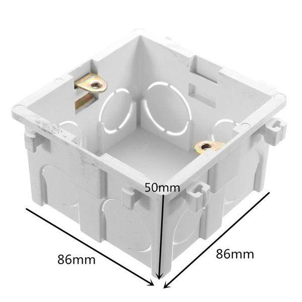 86x86mm-Wall-Plate-Box-Universal-White-Socket-Switch-Back-Cassette-1015780-6