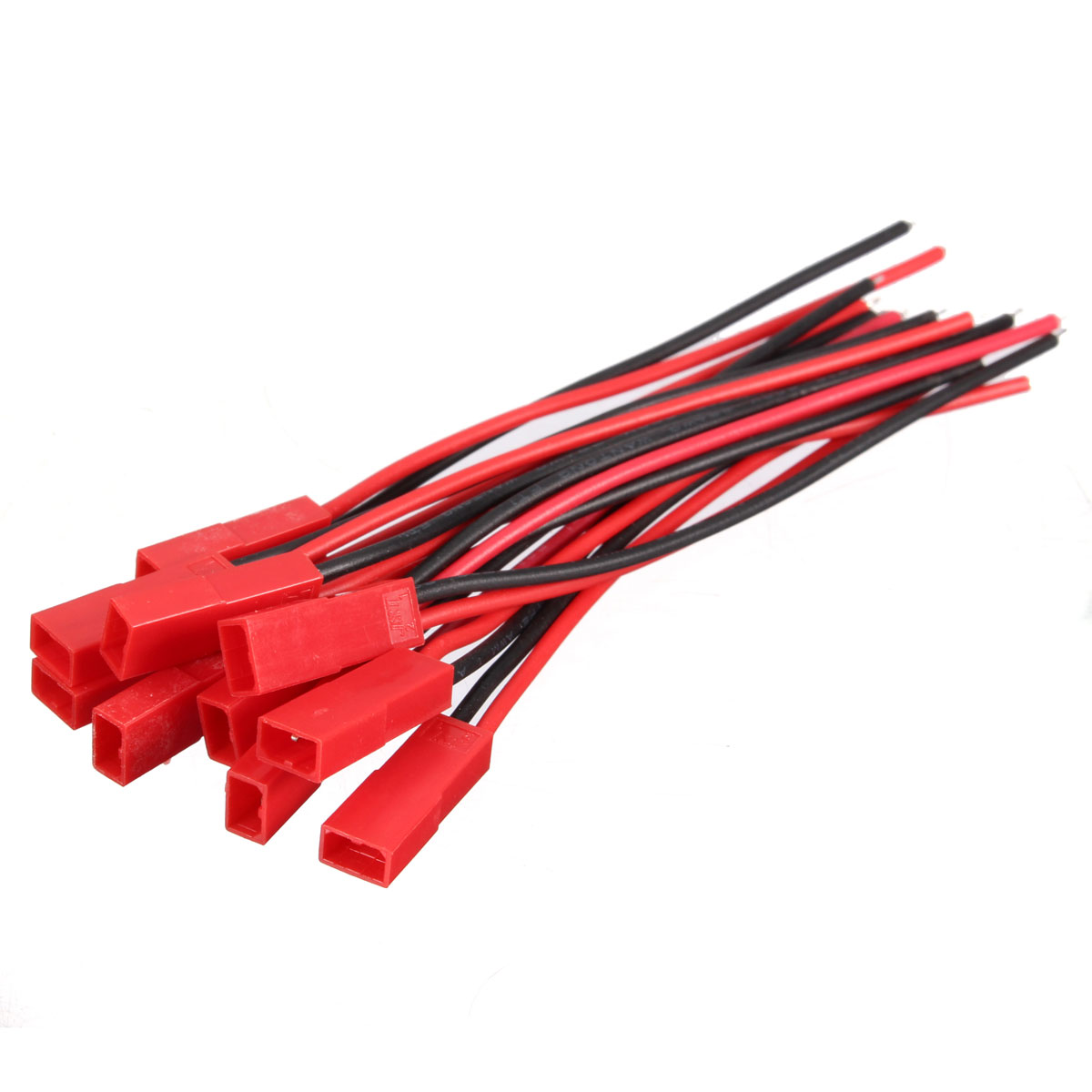 Excellway-20pcs-2-Pins-JST-Female-Connector-Plug-Cable-Wire-Line-110mm-22AWG-1277825-1