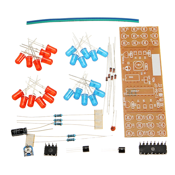 DIY-Double-Color-Flashing-Lights-Kit-Electronic-Production-NE555CD4017-Practice-Learning-Kit-1161503-2