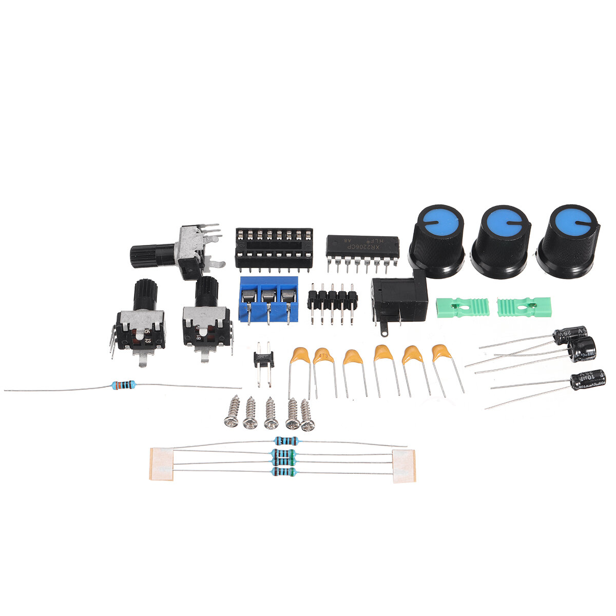 XR2206 Function Signal Generator DIY Kit Sine Triangle Square Output 1HZ-1MHZ