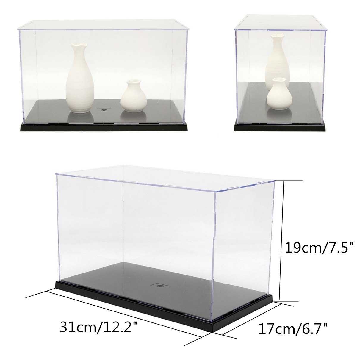 31x17x19cm-Clear-Acrylic-Display-Show-Case-Box-Plastic-Dustproof-Protection-Tray-1196784-5