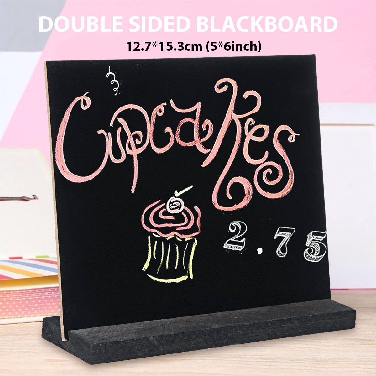 Blackboard-Double-Side-Rustic-Sign-Message-Board-Cafe-School-with-Base-Stands-1629696-1