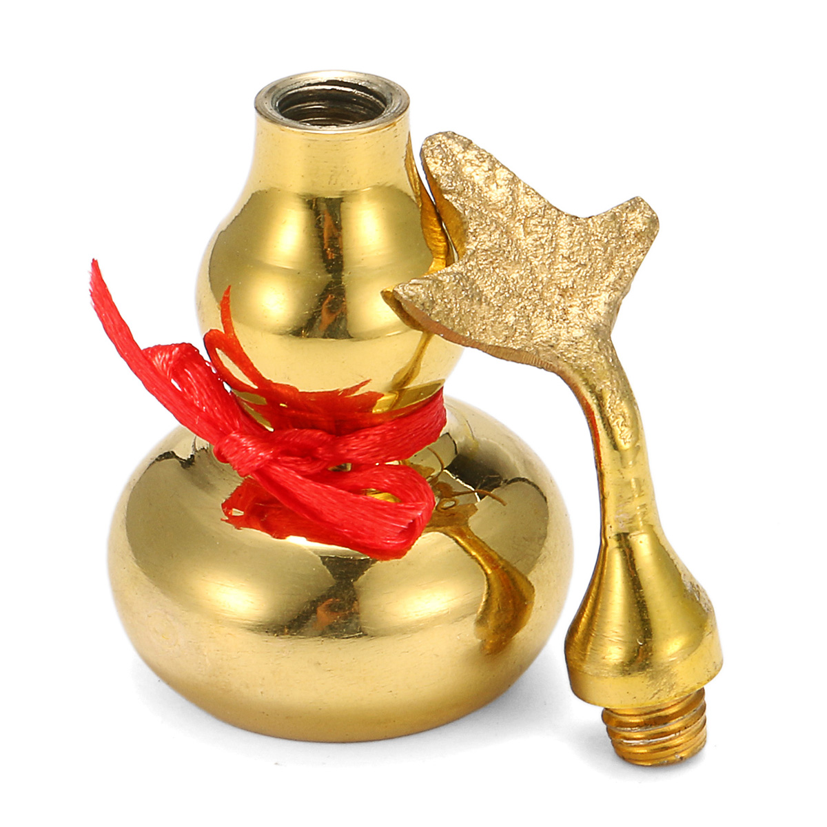 Gold-Brass-Feng-Sui-Gourd-with-Red-Ribbon-Good-Luck-Collection-Decorations-1304581-7