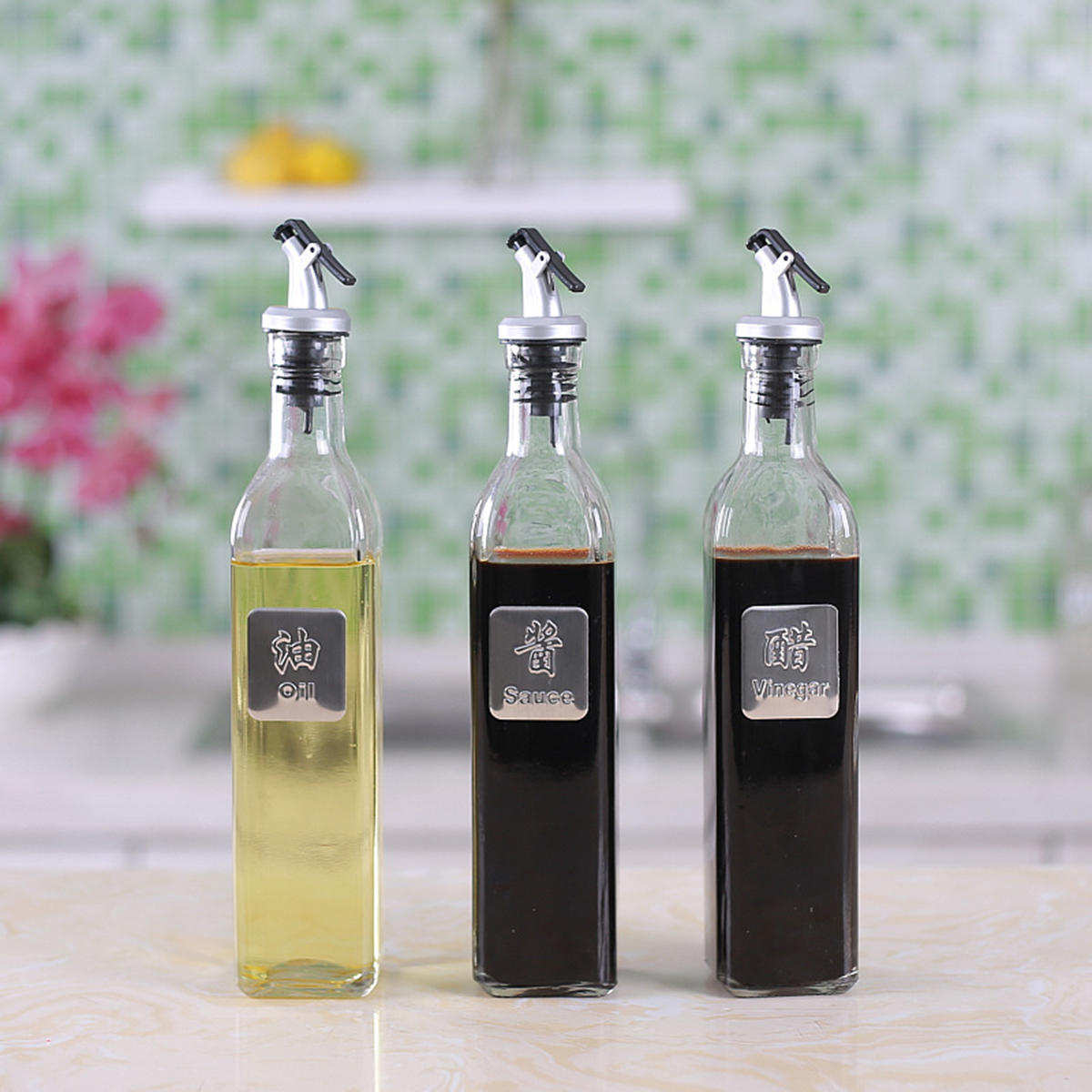 Grease-Nozzle-Sprayer-Liquor-Dispenser-Pourers-Flip-Top-Stopper-For-Glass-Bottle-Olive-Sauce-Vinegar-1489578-1