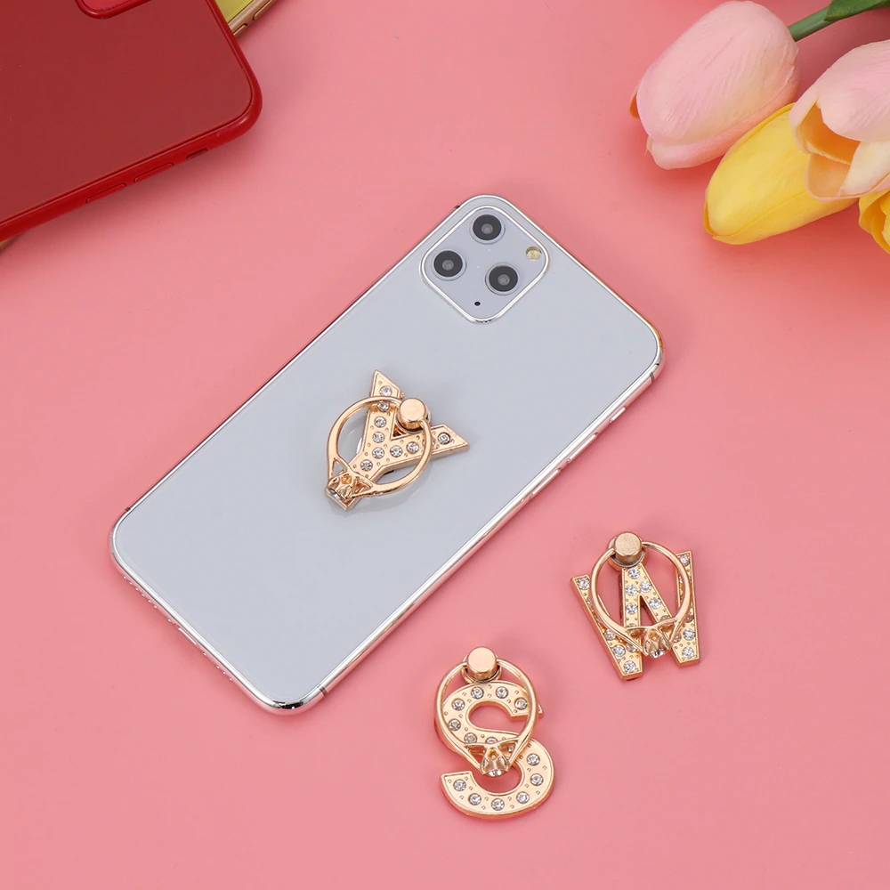 Bakeey-1pc-Luxury-Glitter-Diamond-Metal-Letter-Universal-Multi-function-360-Rotation-Smartphone-Stan-1630319-6