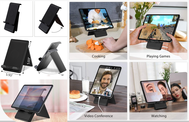 Bakeey-Foldable-Portable-Height-Adjustable-Mobile-Phone-Tablet-Holder-Stand-Desktop-Bracket-for-4-11-1910342-5