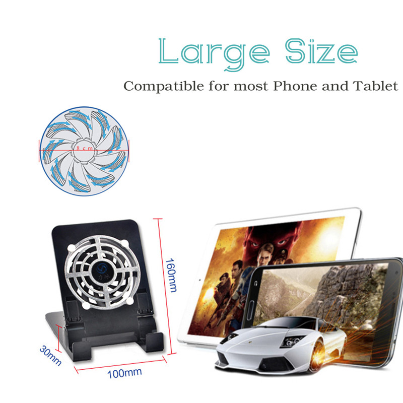 Bakeey-Mini-Fan-Cooling-Desktop-Phone-Holder-Foldable-Heat-Dissipation-Lazy-Stand-for-Samsung-1266385-4