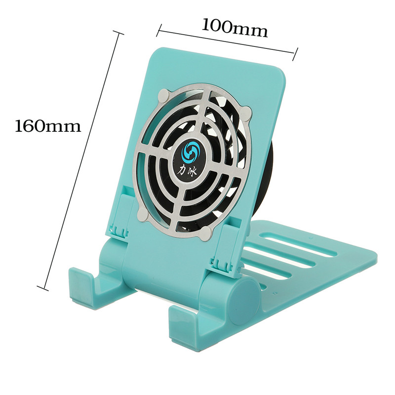 Bakeey-Mini-Fan-Cooling-Desktop-Phone-Holder-Foldable-Heat-Dissipation-Lazy-Stand-for-Samsung-1266385-5