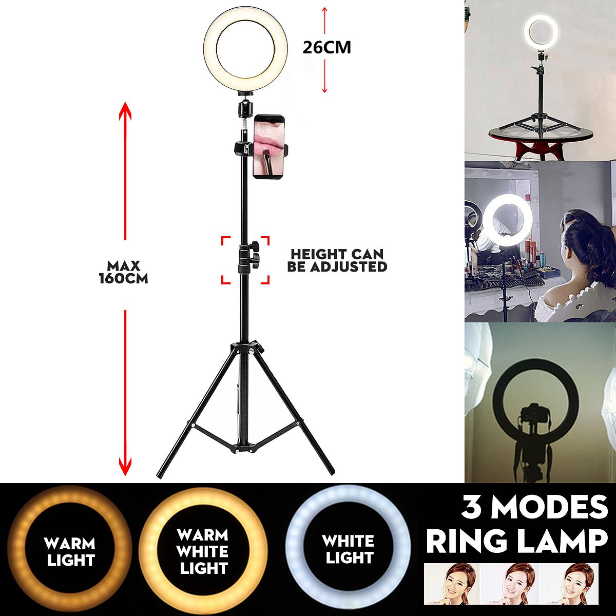 LED-Ring-Lamp-Dimmable-Light-Stand-Kit-Phone-Photo-Selfie-Video-Makeup-Live-Phone-Holder-1659820-2