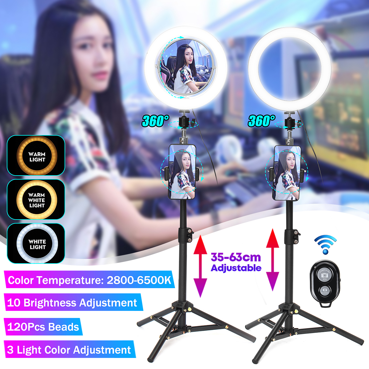 Live-Stream-Makeup-Selfie-LED-Ring-Light-With-bluetooth-Remote-Control-Cell-Phone-Holder-1635843-1