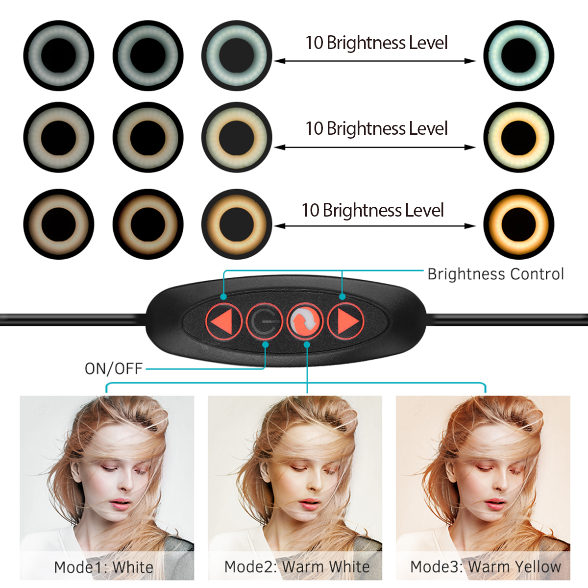 Live-Stream-Makeup-Selfie-LED-Ring-Light-With-bluetooth-Remote-Control-Cell-Phone-Holder-1635843-2