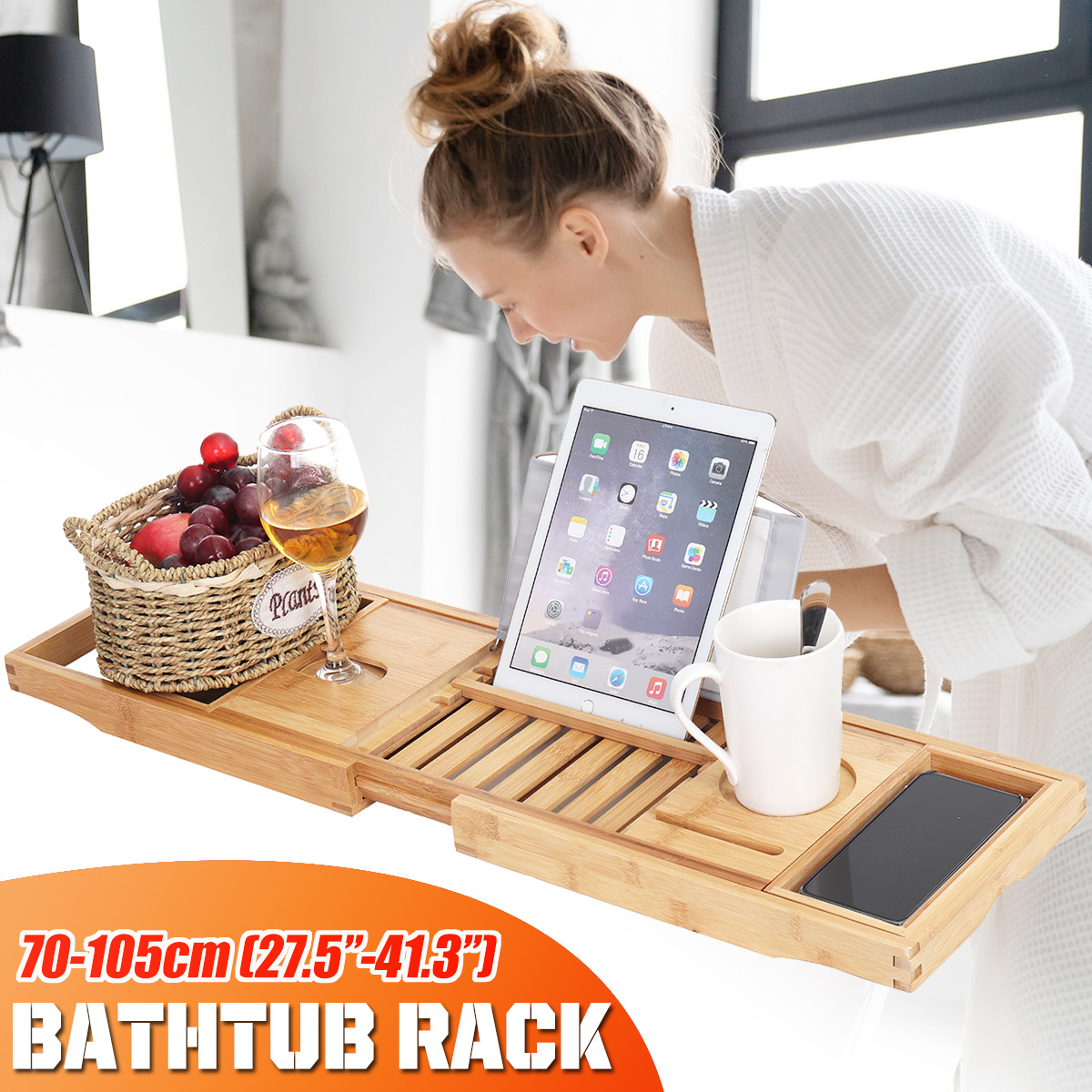 Luxury-Adjustable-Bathtub-Rack-Bamboo-Caddy-Shelf-Shower-Tub-Tray-Towel-Mobile-Phone-Tablet-Holder-S-1794315-3