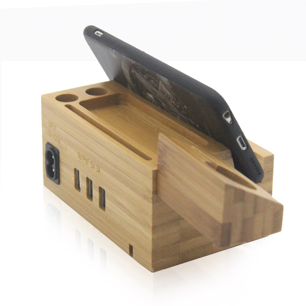 Natural-Bamboo-USB-Charging-Dock-Stand-Holder-Bracket-for-Mobile-Phone-Smart-Watch-1282457-2