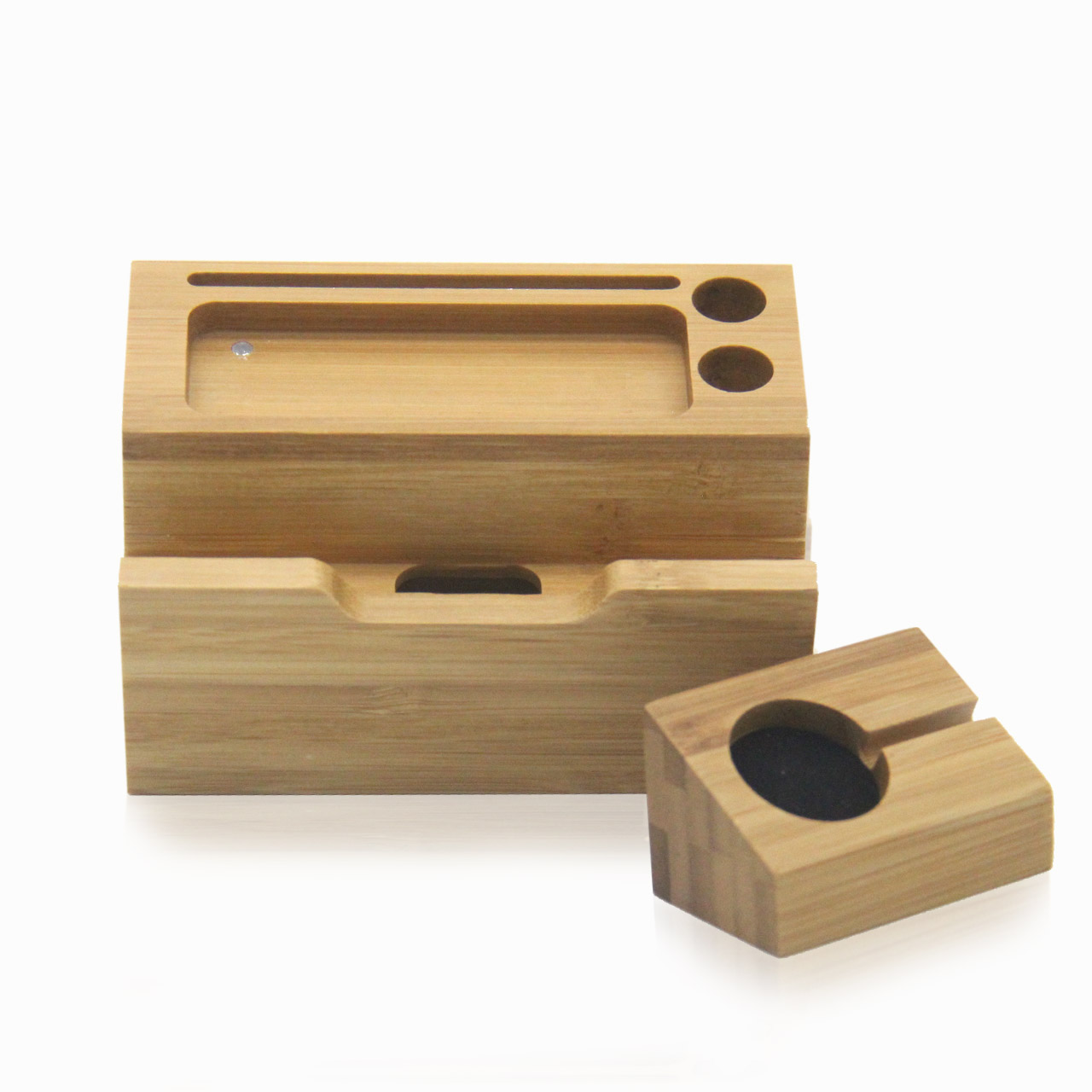 Natural-Bamboo-USB-Charging-Dock-Stand-Holder-Bracket-for-Mobile-Phone-Smart-Watch-1282457-5