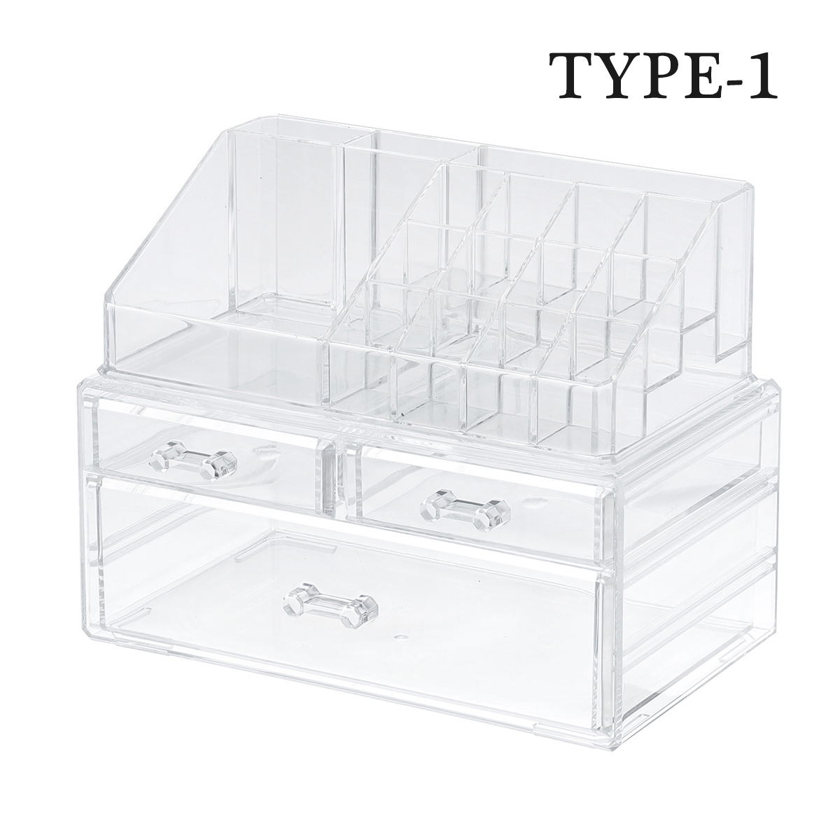 2-in-1-Jewerly-Cosmetics-Storage-Box-Makeup-Combination-Storage-Organizer-Box-Transparent-with-Drawe-1783510-4