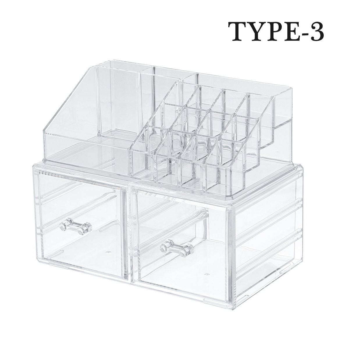 2-in-1-Jewerly-Cosmetics-Storage-Box-Makeup-Combination-Storage-Organizer-Box-Transparent-with-Drawe-1783510-5