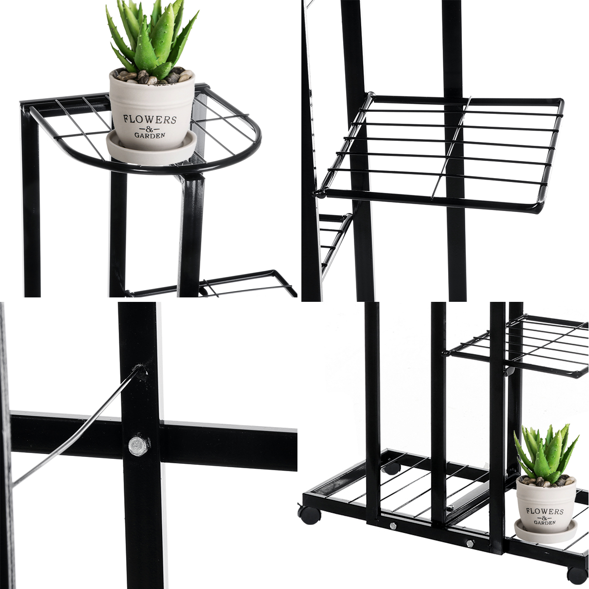 46-Tier-Metal-Plant-Stand--Flower-Pot-Holder-With-Wheel-Garden-Home-Office-Livingroom-Indoor-Outdoor-1829952-5