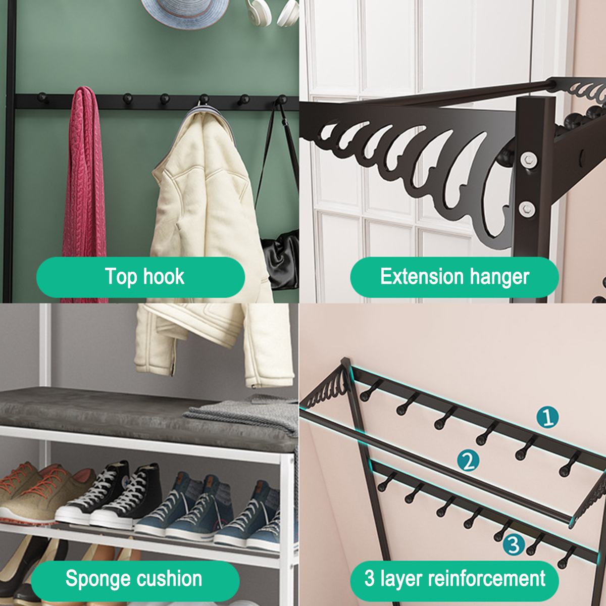 60cm-Coat-Rack-Shoe-Rack-Multifunctional-Storage-Bench-Door-Hat-Clothes-Umbrella-Hangers-Storage-She-1787865-10