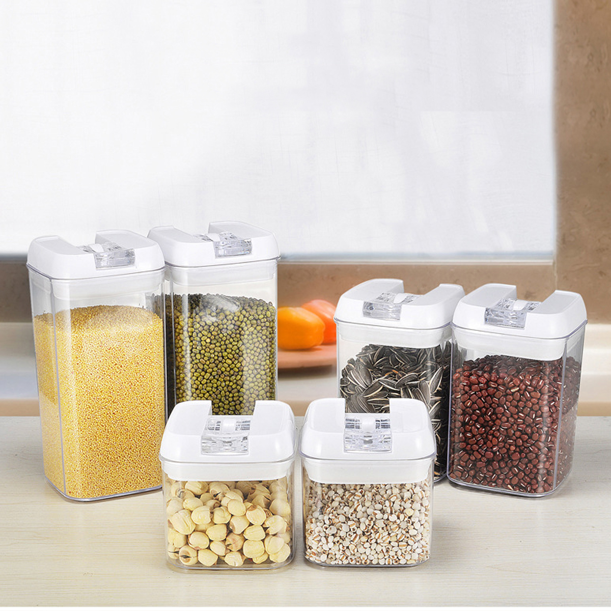 6pcs-Airtight-Refrigerator-Food-Container-Storage-with-Lock-Lids-Plastic-Transparent-Multigrain-Cont-1752734-13