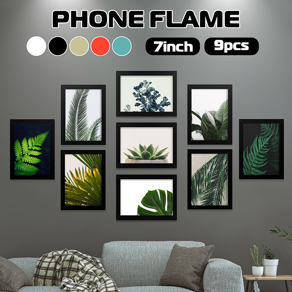 9pcs-Frame-DIY-Combination-Photo-Wall-Home-Decoration-Waterproof-Frame-Staircase-Living-Room-Bedroom-1899679-6