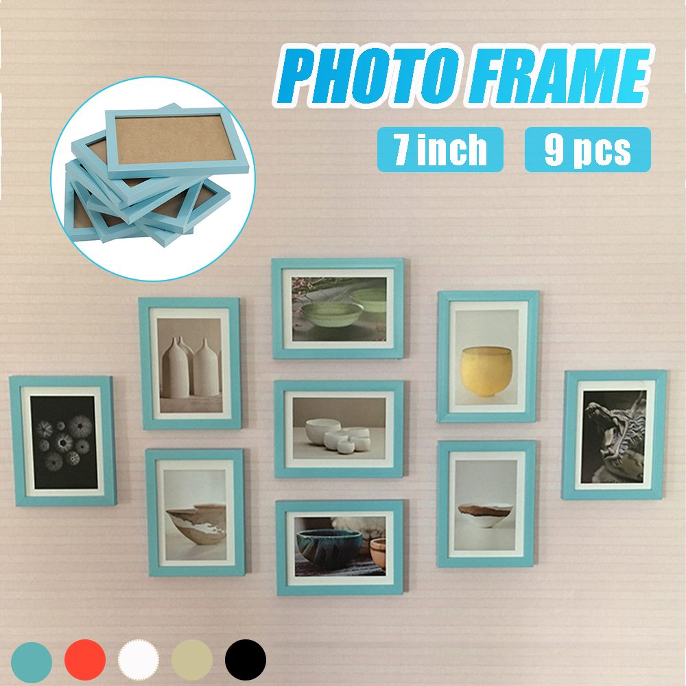 9pcs-Frame-DIY-Combination-Photo-Wall-Home-Decoration-Waterproof-Frame-Staircase-Living-Room-Bedroom-1899679-7