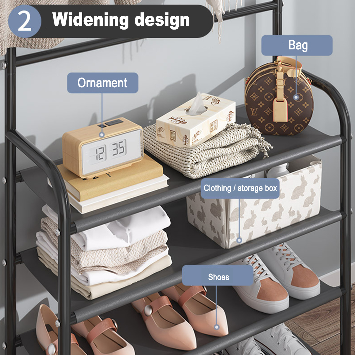 Clothes-Storage-Rack-Floor-Clothes-Rack-Shoes-Rack-Combination-For-Entryway-Livingroom-Restroom-Deco-1841513-3