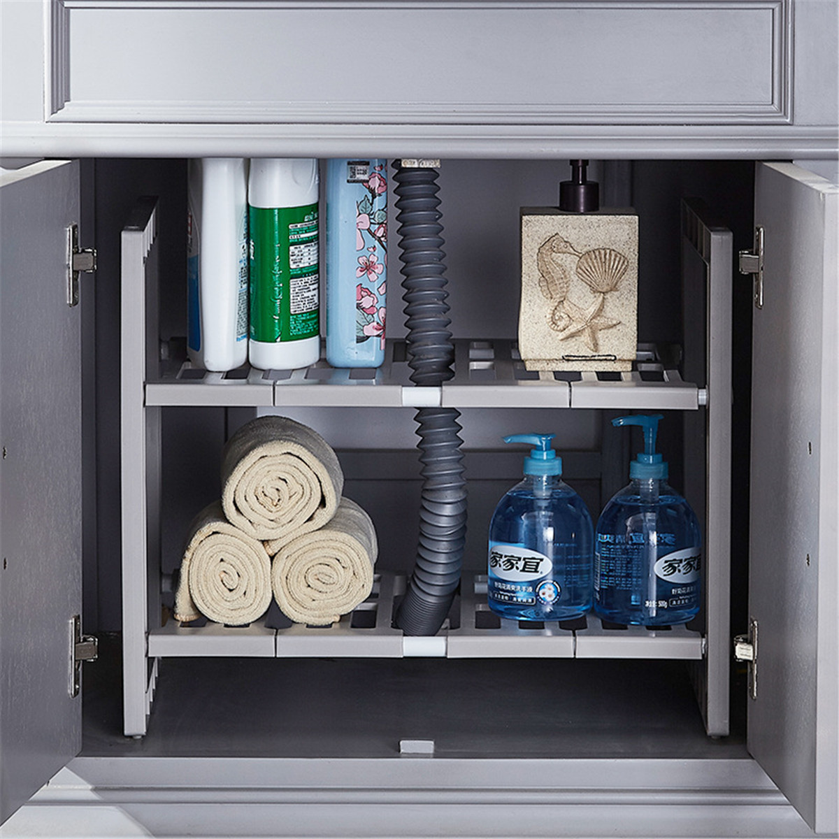 Double-Layer-Scalable-Storage-Rack-Kitchen-Multifunction-Sundries-Storage-Shelf-Suitable-For-Storing-1767815-12