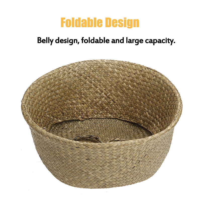 Folding-Seagrass-Storage-Basket-Home-Decorative-Rattan-Plant-Flower-Pot-Decor-Handmade-Woven-Wicker--1786658-3