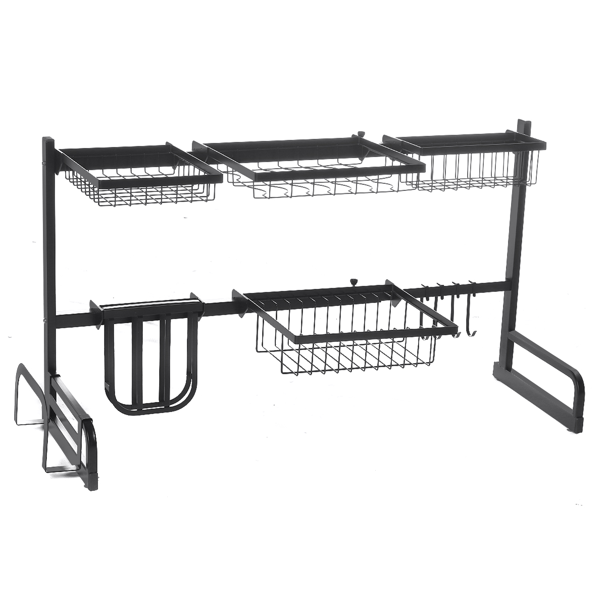 Iron-Art-Retractable-Storage-Rack-63-93cm-Carbon-Steel-Multifunctional-Dish-Rack-Kitchen-Accessories-1767743-21