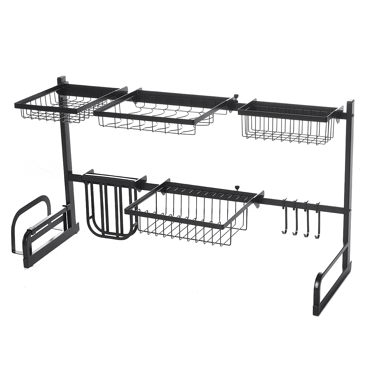 Iron-Art-Retractable-Storage-Rack-63-93cm-Carbon-Steel-Multifunctional-Dish-Rack-Kitchen-Accessories-1767743-23
