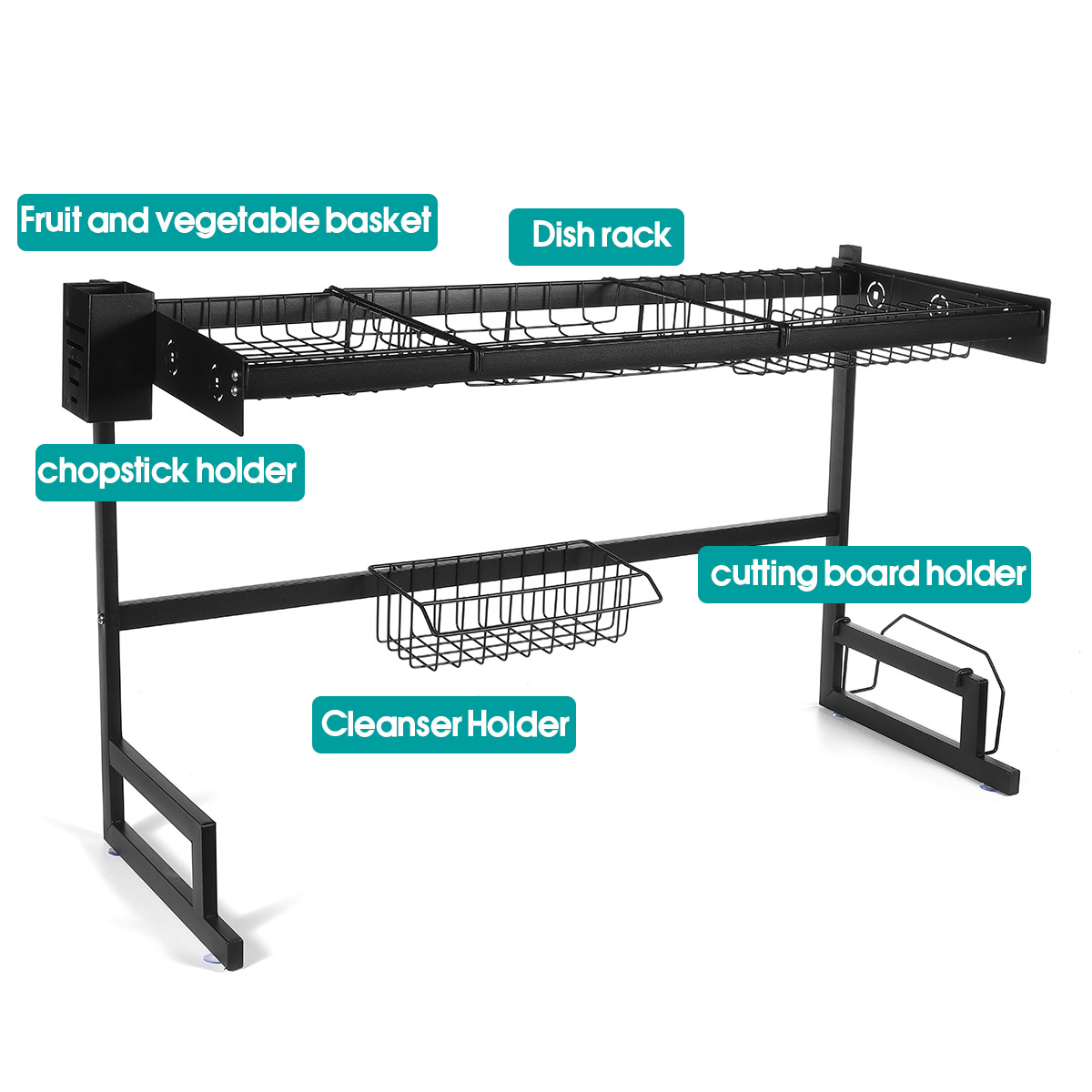 Kitchen-Dish-Rack-Sink-Dish-Drying-Drain-Shelf-Tableware-Cup-Bowl-Storage-Tray-Holder-Organizer-1790550-2