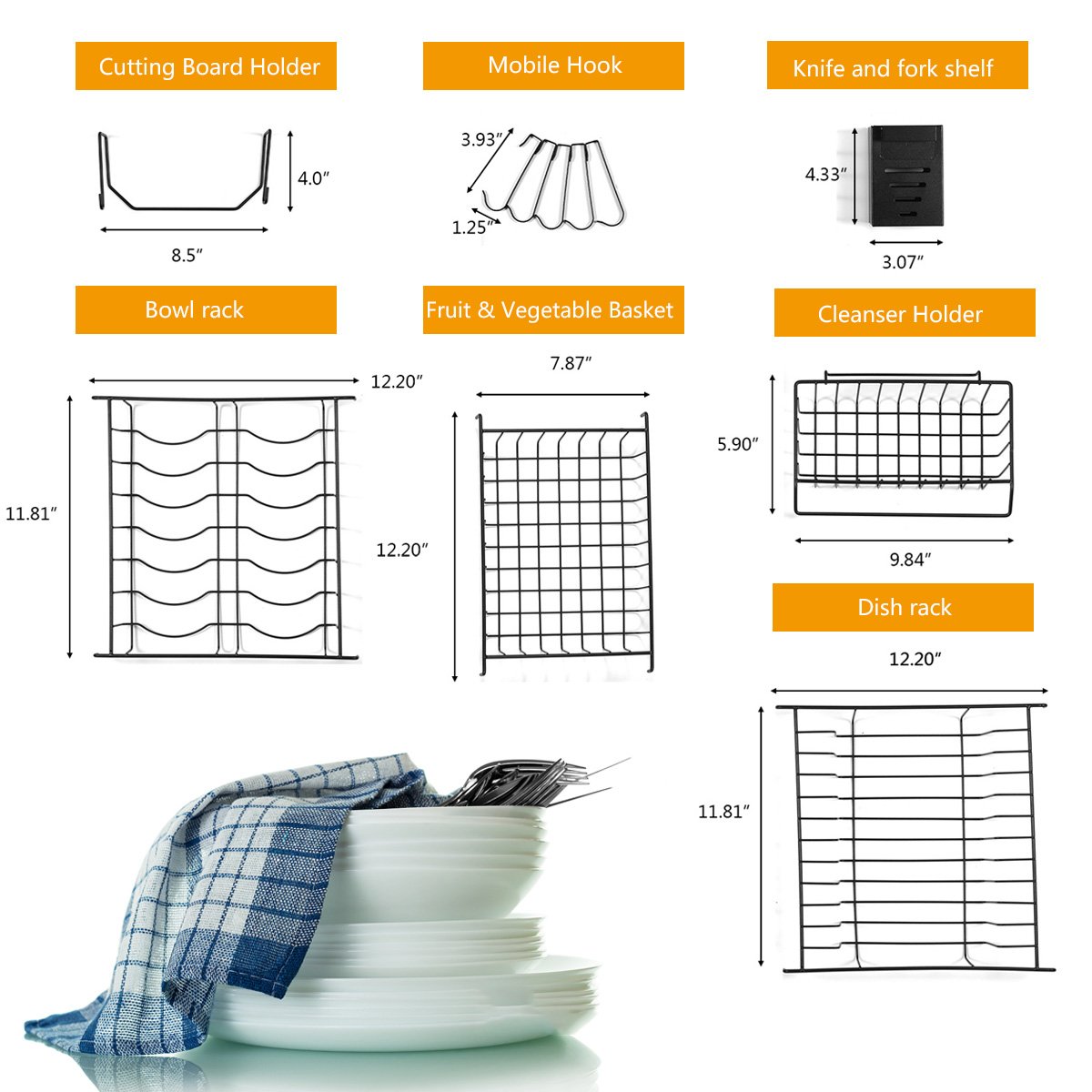 Kitchen-Dish-Rack-Sink-Dish-Drying-Drain-Shelf-Tableware-Cup-Bowl-Storage-Tray-Holder-Organizer-1790550-9