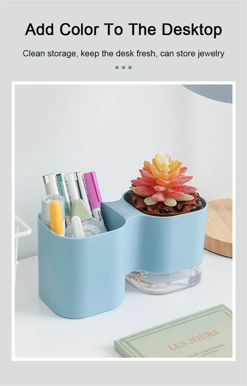 Multifunctional-Desktop-Storage-Bucket-Plant-Raising-Automatic-Watering-Pot-Stationery-Cosmetic-Stor-1842722-2