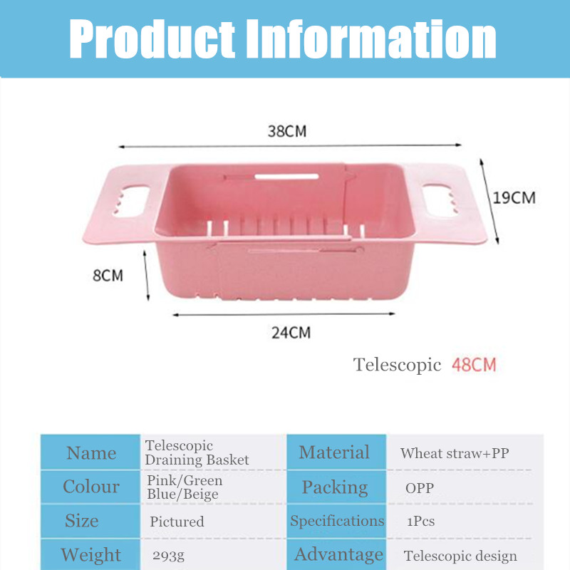 Retractable-Sink-Hollowed-Out-Rain-Storage-Basket-Multi-Purpose-Hheat-Straw-Fruit-and-Vegetable-Rack-1671105-2