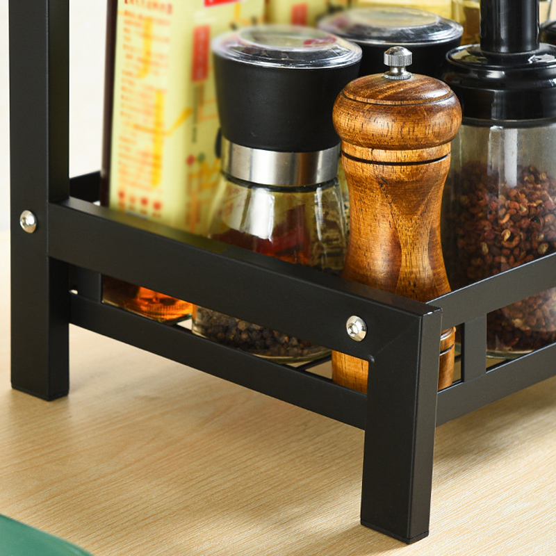 Vosniga-2-Tiers-Kitchen-Storage-Organizer-Spice-Rack-Herb-Jars-Stand-Sauce-Bottle-Rack-Holder-1789276-6