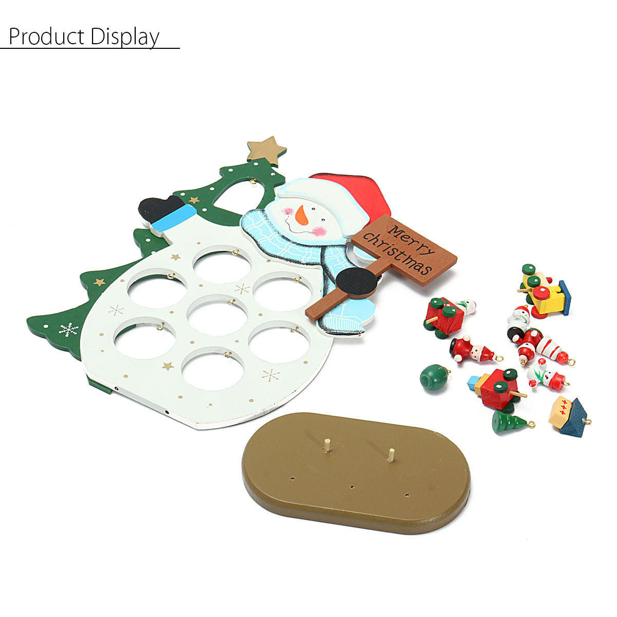 Wooden-Christmas-Snowman-Ornament-Christmas-Decoration-Pendant-Desktop-Decoration-Gift-for-Children--1220161-6