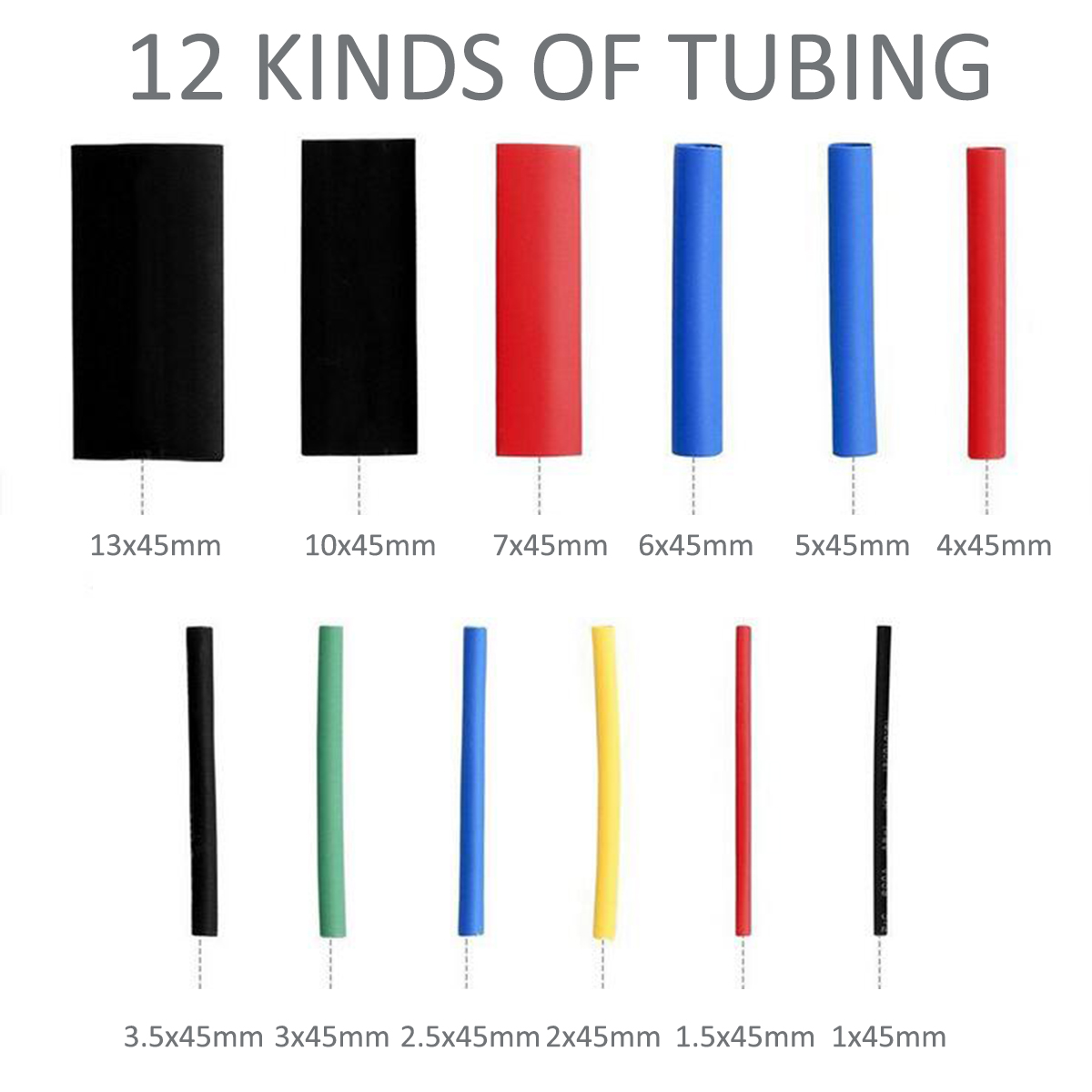560Pcs-11-Sizes-Heat-Shrink-Tubing-Tube-Wire-Cable-Insulation-Sleeving-Kit-1365687-3