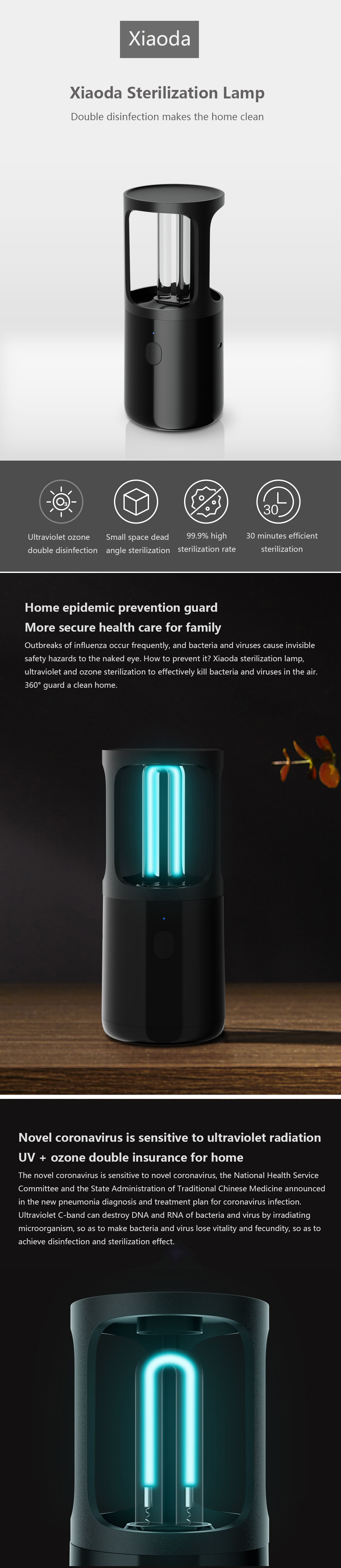 Smartda-1800mAh-Black-Sterilizer-UV-Lamp--Ozone-Double-Disinfection-Light-Tube-From-1678090-1