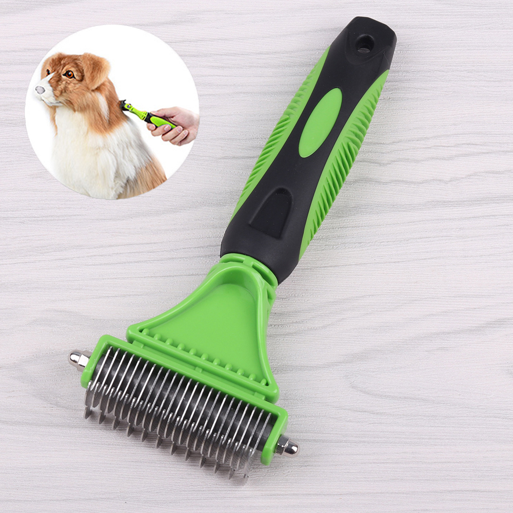 3-in-1-Dual-Sided-Dog-Cat-Hair-Fur-Shedding-Trimmer-Stainless-Steel-Grooming-Dematting-Rake-Comb-Bru-1904467-10